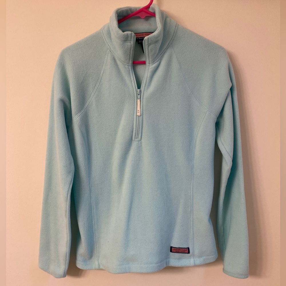 Vineyard vines blue quarter zip fleece